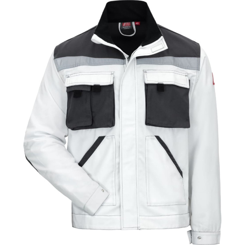Nitras MOTION TEX PLUS, darba jaka, balta/pelēka, OEKO-TEX