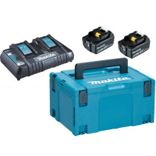 Makita LXT® Lādēšanas komplekts - 18V • BL1850B x2 • DC18RD • LXT® 197629-2
