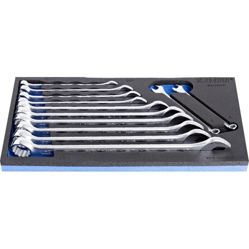 Unior 964/2ASOS Komplekts combinations Atslēgas, long in SOS tool tray 8 - 24/12