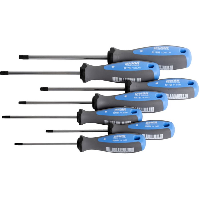 Unior 621CS7TBI Komplekts skrūvgriezis TBI with TX profile /7