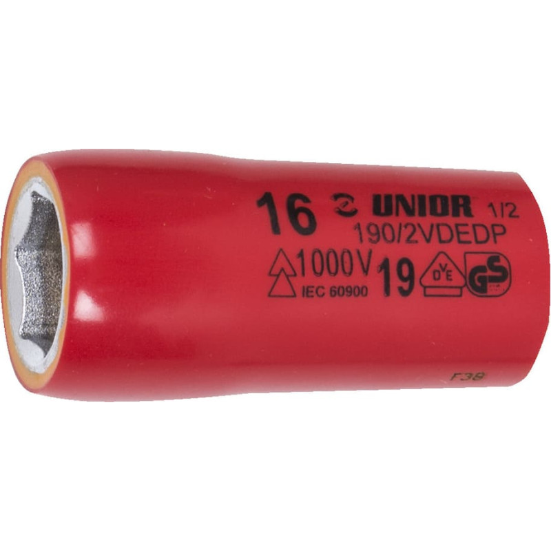 Unior 190/2VDEDP Muciņa ar izolāciju VDE 1/2, 6-kanšu 32