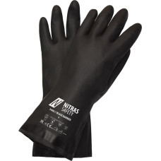 Nitras BLACK BARRIER, ķīmiskie aizsargcimdi, melni, EN 388, EN ISO 374