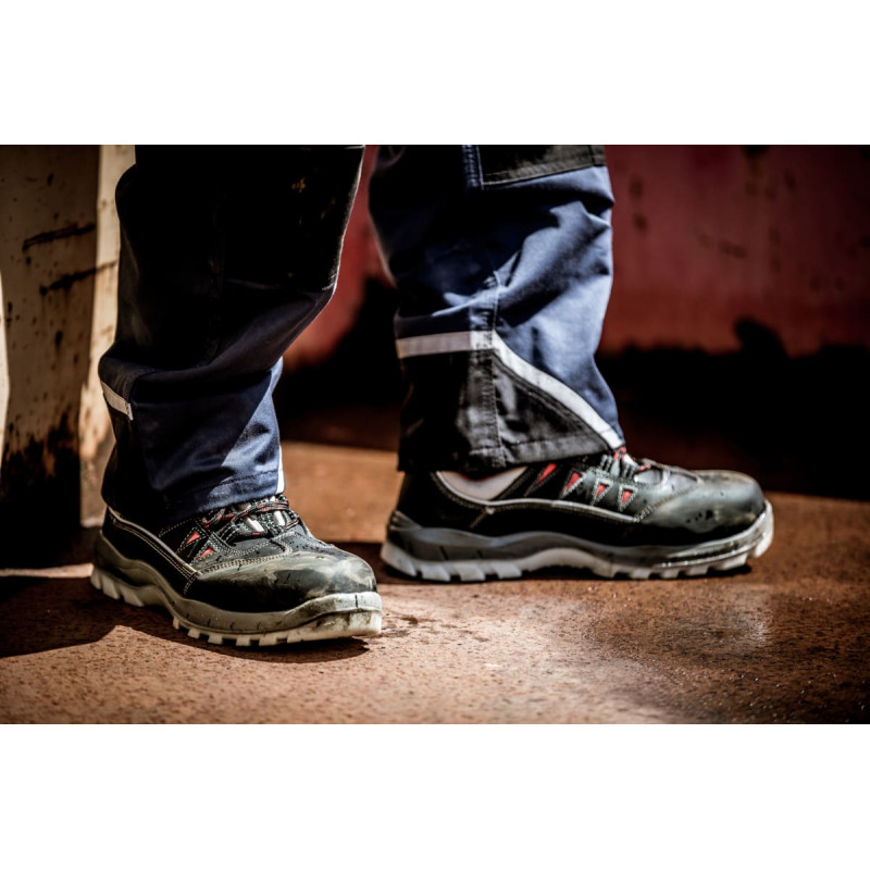 Nitras SPORT STEP, S3 drošības apavi, melni, EN ISO 20345, EN 61340-4-3, DGUV noteikums 112-191