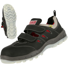 Nitras SPORT STEP SA, S1P drošības sandales, melnas, EN ISO 20345, EN 61340-4-3, DGUV noteikums 112-191