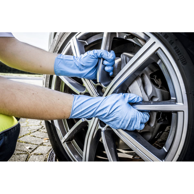 Nitras AUGSTA RISKA NITRILS, nitrila vienreizlietojamie cimdi, zili, EN ISO 374, EN 388, EN ISO 21420, AQL 0,65, kaste pa 45 gab