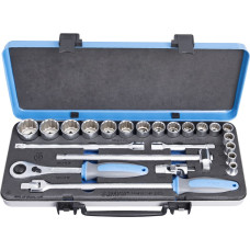 Unior 190BI12P23IN Muciņu komplekts 1/2 metāla kastē 3/8 - 1 1/4