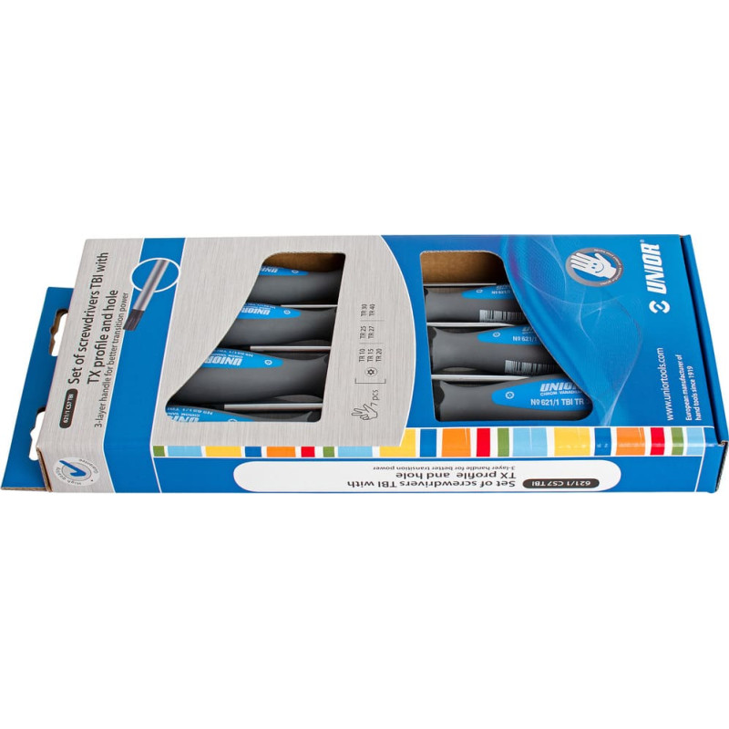 Unior 621/1CS7TBI Komplekts skrūvgriezis TBI with TX profile and hole /7