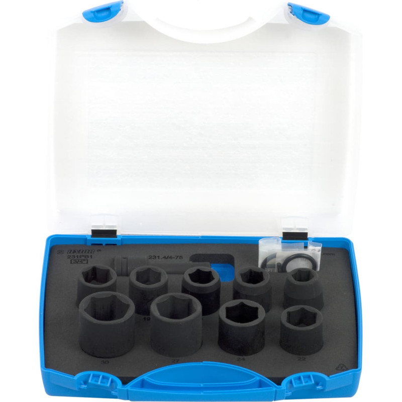 Unior 231/4PB1 Triecienizturīgu muciņu komplekts 1/2 plastmasas kastē 15 - 30/12