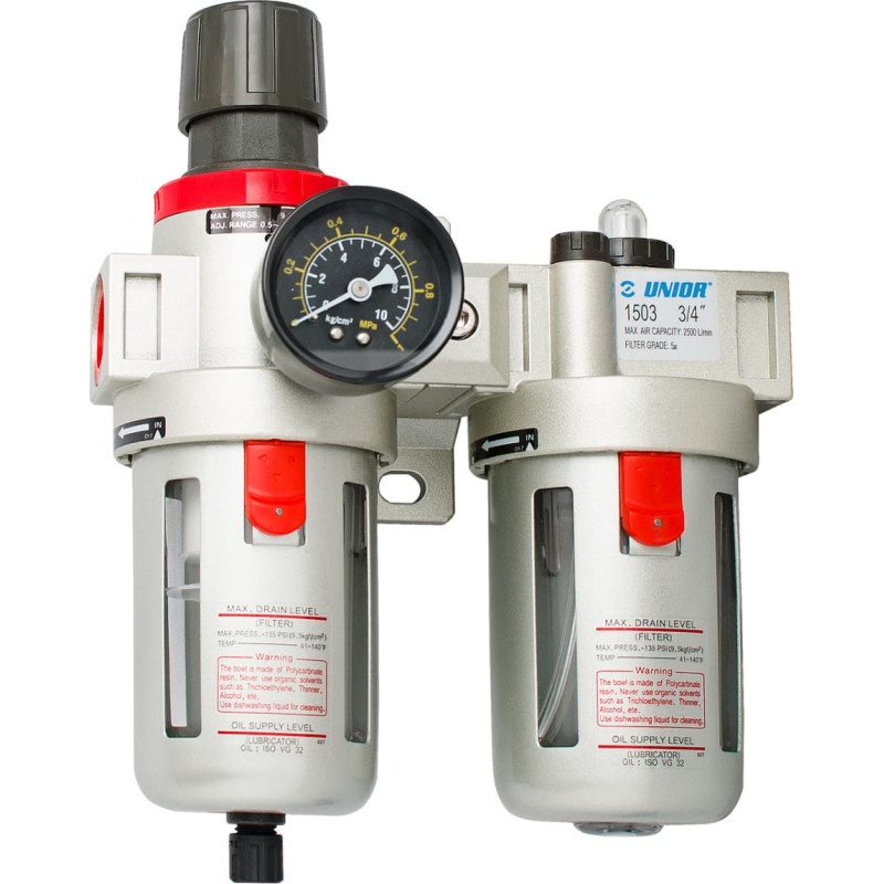 Unior 1503 Pneumatic filter regulator and lubricator 3/4 190