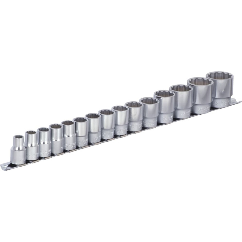 Unior 190H12P15 Muciņu komplekts 1/2 uz sliedes 10-32mm (15 gab.)