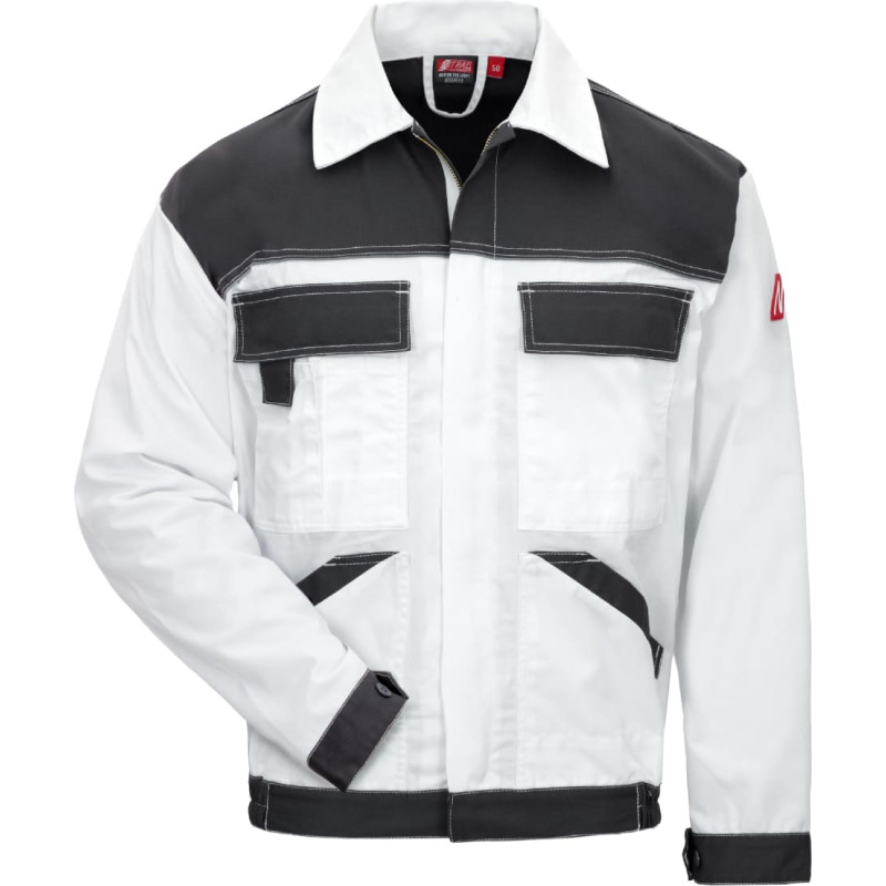 Nitras MOTION TEX LIGHT, darba jaka, balta / pelēka, OEKO-TEX