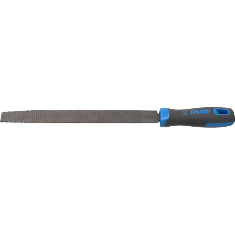 Unior 768H1/2S Half-round rasp with handle, half smooth 250
