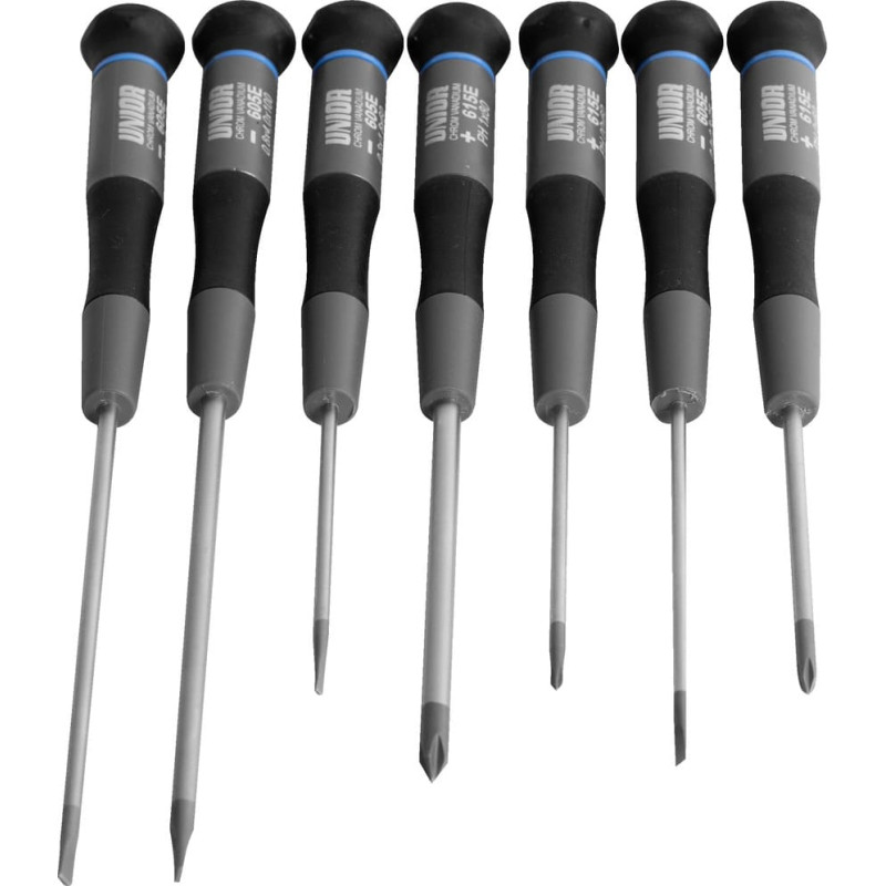 Unior 607CS7E Komplekts electronic skrūvgriezis kartona kastē /7