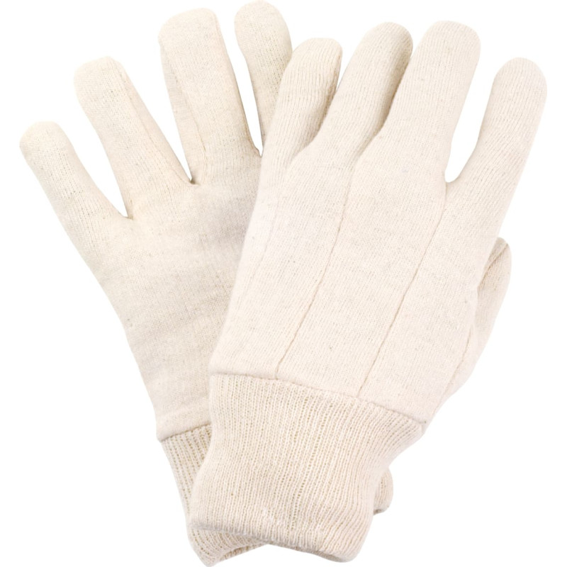 Nitras kokvilnas džersija cimdi, dabīgā krāsā