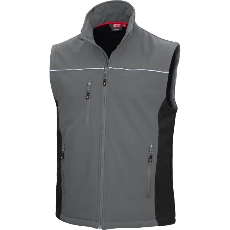 Nitras MOTION TEX LIGHT, softshell veste, pelēka/melna