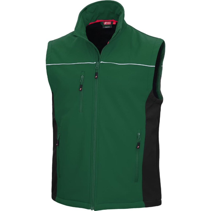 Nitras MOTION TEX LIGHT, softshell veste, zaļa/melna