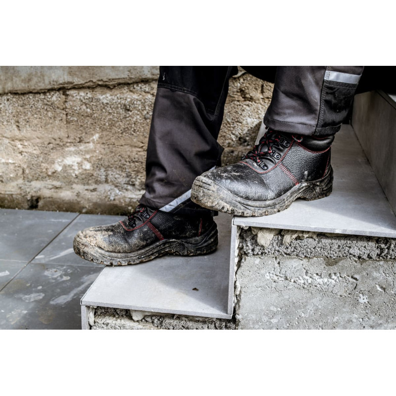 Nitras BASIC STEP MID, S3 drošības zābaki, pusaugsti, melni, EN ISO 20345