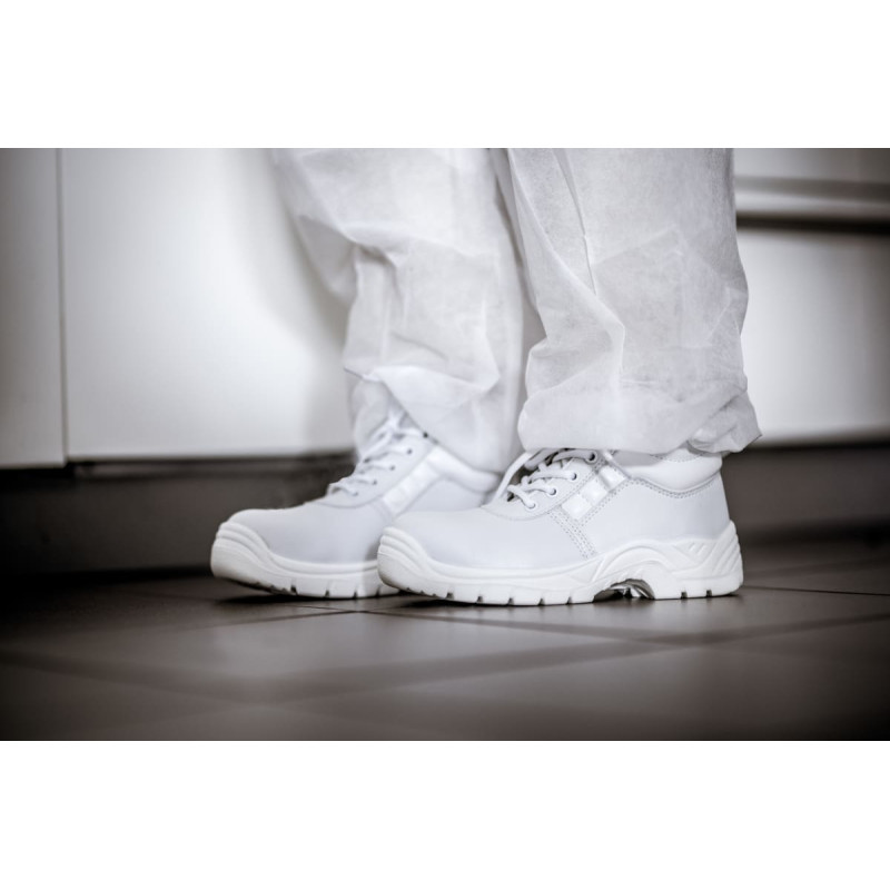 Nitras CLEAN STEP MID, S2 drošības zābaki, pusaugsti, balti, EN ISO 20345