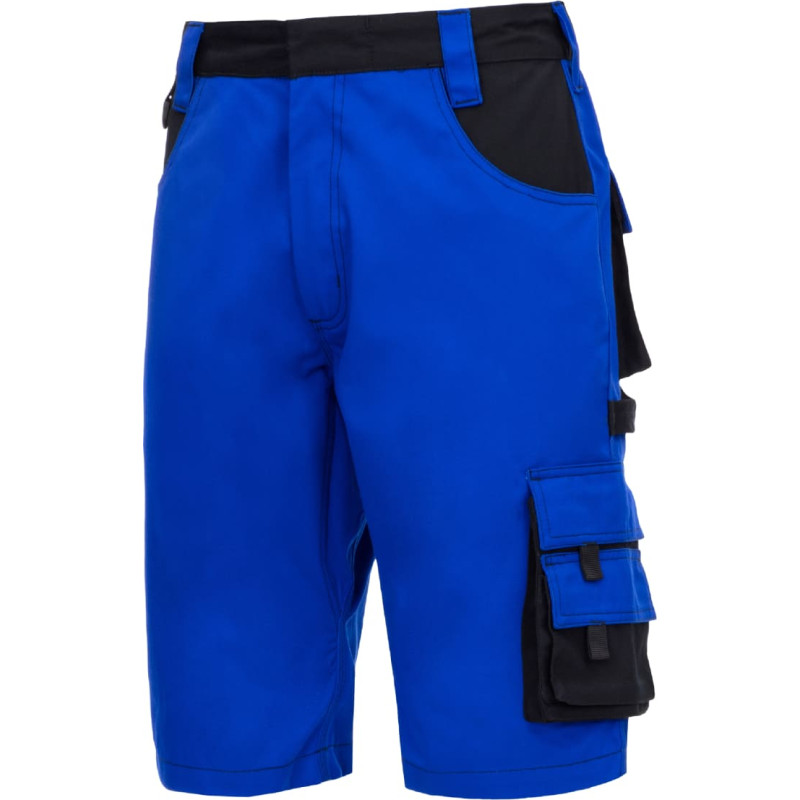 Nitras MOTION TEX PLUS, darba bikses, īsas, karaliski zilas / melnas, OEKO-TEX