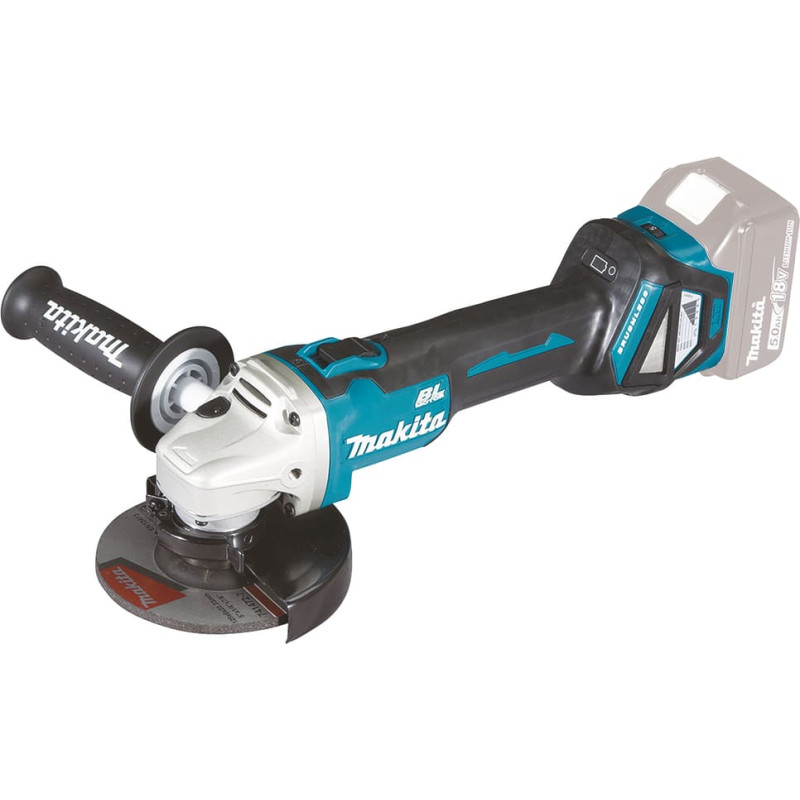 Makita Akumulatora leņķa slīpmašīna - 18V • 125 mm • 3 000 – 8 500 min⁻¹ DGA511Z