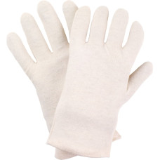 Nitras cotton interlock gloves, natural colour