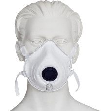 Nitras SAFE AIR, respirator mask, FFP3 NR, with valve, white, EN 149, box per 10 pieces