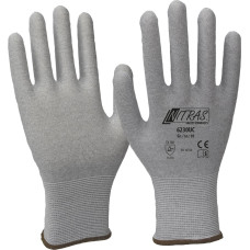 Nitras antistatic gloves, grey, EN 388, EN 16350