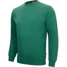 Nitras MOTION TEX LIGHT, pullover, green (colour code: 3000), 70% cotton / 30% polyester, 300 g/sqm, STANDARD 100 by OEKO-TEX®