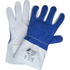 Nitras CUT F, cut protection gloves, grey / blue, EN 388, EN 407
