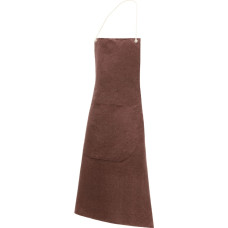 Nitras canvas apron, reddish brown