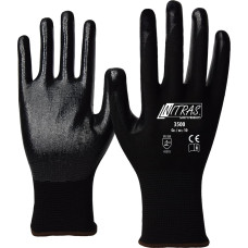 Nitras nylon gloves, black / black, EN 388