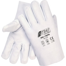 Nitras NAPPA, nappa leather gloves, grey, EN 388, EN 407