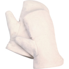 Nitras mittens made of cotton canvas, natural colour