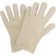 Nitras cotton interlock gloves, natural colour