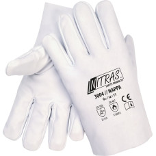 Nitras NAPPA, nappa leather gloves, grey, EN 388, EN 407