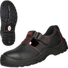 Nitras BASIC STEP SA, S1P safety sandals, black, EN ISO 20345