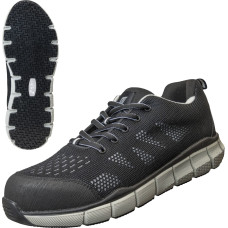 Nitras SONIC STEP, safety shoes, S1P, durable textile, black / grey, tough EVA / nitrile outsole, black / grey (colour code: 1012), EN ISO 20345, EN 61340-4-3, DGUV Rule 112-191