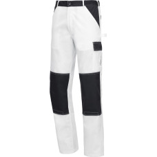 Nitras MOTION TEX LIGHT, work trousers, long, white-grey, OEKO-TEX
