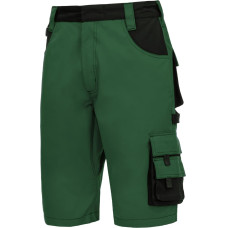 Nitras MOTION TEX PLUS, work trousers, short, green / black, OEKO-TEX