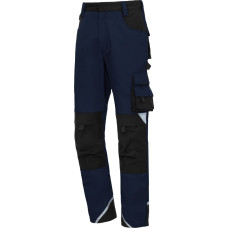 Nitras MOTION TEX PLUS, work trousers, long, navy blue / black, OEKO-TEX