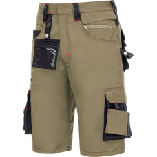 Nitras MOTION TEX PRO FX, work trousers, short, khaki / black, OEKO-TEX
