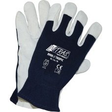 Nitras TROPIC, mechanic gloves,  grey / dark blue, EN 388