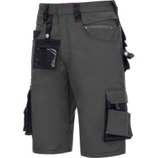 Nitras MOTION TEX PRO FX, work trousers, short, grey / black, OEKO-TEX