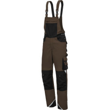 Nitras MOTION TEX PLUS, bib pants, brown / black, OEKO-TEX