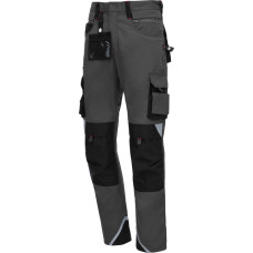 Nitras MOTION TEX PRO FX, work trousers, long, grey / black, OEKO-TEX