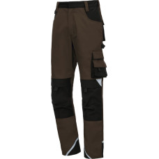 Nitras MOTION TEX PLUS, work trousers, long, brown / black, OEKO-TEX