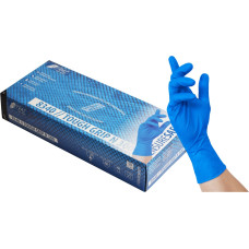 Nitras TOUGH GRIP N 300, nitrile disposable gloves, blue, EN ISO 374, box per 50 pieces