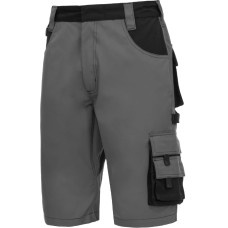 Nitras MOTION TEX PLUS, work trousers, short, grey / black, OEKO-TEX