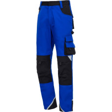 Nitras MOTION TEX PLUS, work trousers, long, royal blue / black, OEKO-TEX
