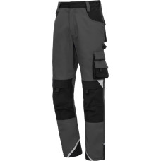Nitras MOTION TEX PLUS, work trousers, long, grey / black, OEKO-TEX